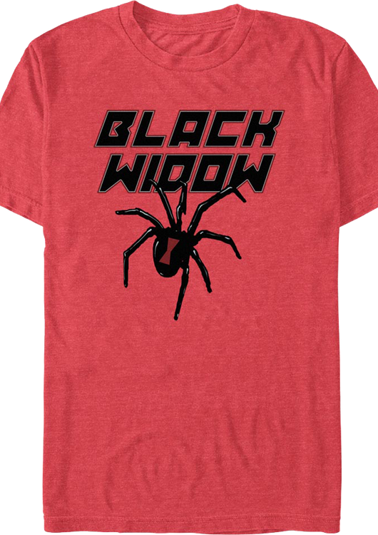 Spider Logo Black Widow Marvel Comics T-Shirt - main product image
