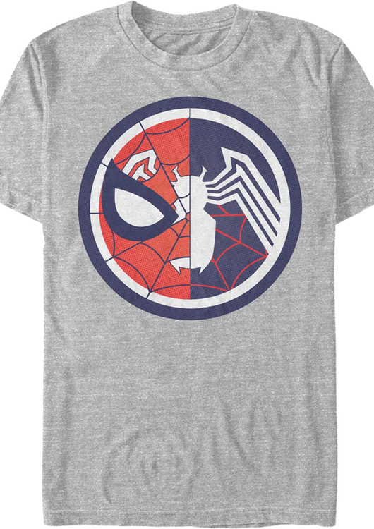 Spider-Man and Venom Logos Marvel Comics T-Shirt - main product image