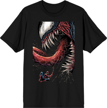 Marvel Comics Spider-Man Vibrant Venom T-Shirt – Men's, Blue, 100% Cotton