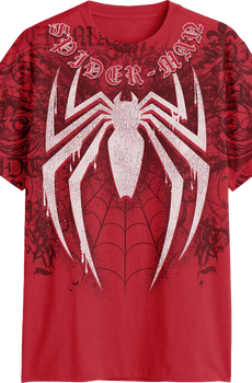 Front & Back Spider-Man Cyber Sigilism Marvel Comics T-Shirt