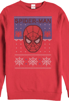 Spider-Man Faux Ugly Christmas Sweater
