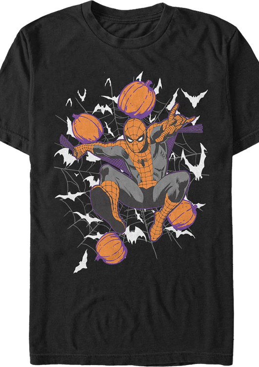 Spider-Man Halloween Marvel Comics T-Shirt - main product image