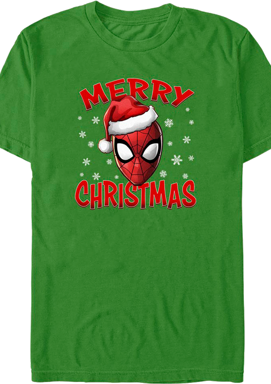 Spider-Man Merry Christmas Marvel Comics T-Shirt - main product image
