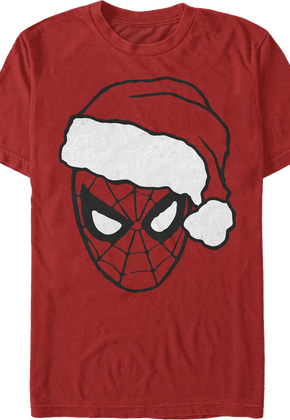 Spider-Man Santa Claus Hat Marvel Comics T-Shirt
