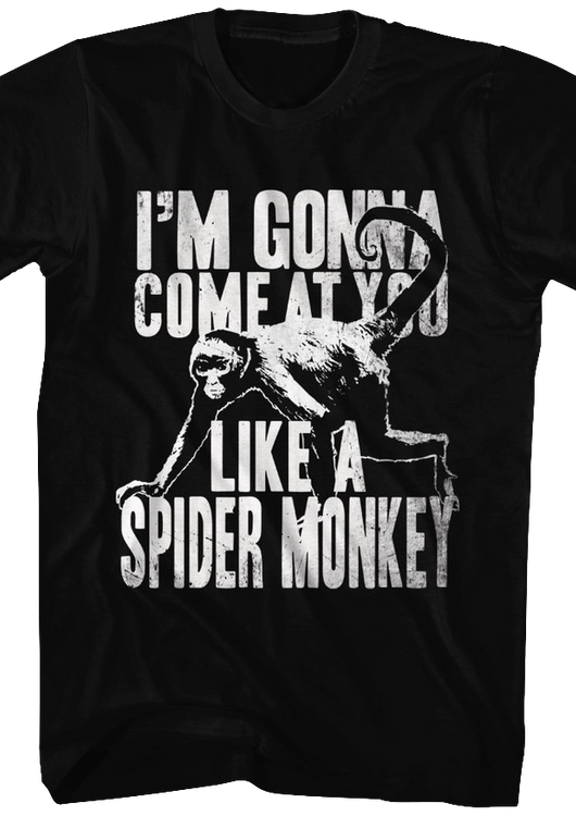 Black Spider Monkey Talladega Nights T-Shirt - main product image