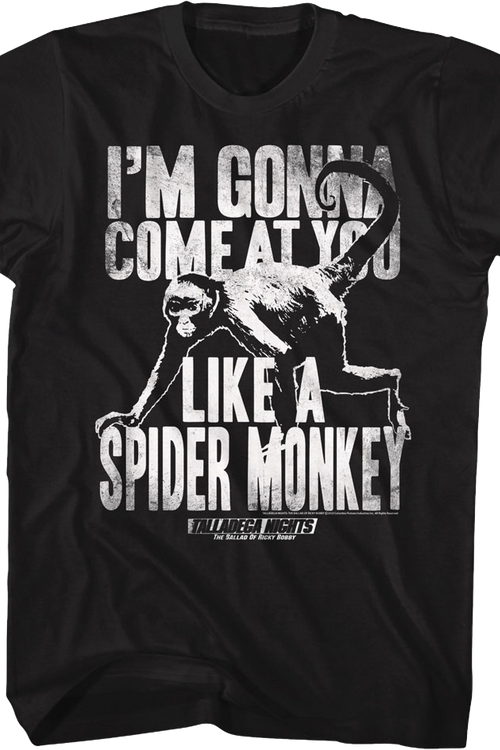 Spider Monkey Talladega Nights T-Shirtmain product image