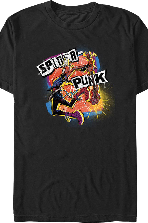 Spider-Punk Guitar Marvel Comics T-Shirtmain product image
