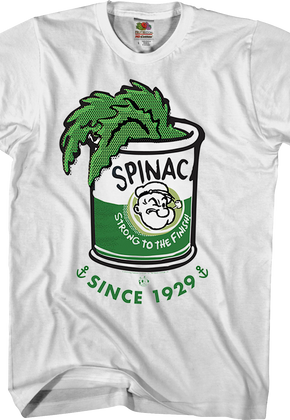Spinach Strong To The Finish Popeye T-Shirt