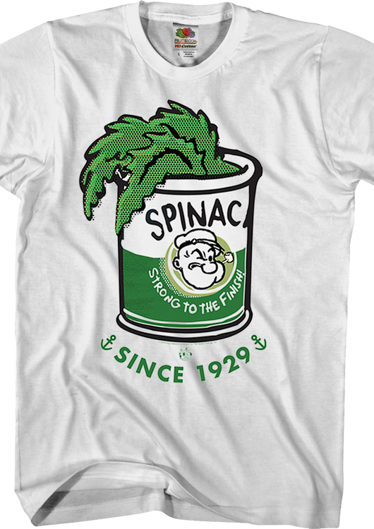 Spinach Strong To The Finish Popeye T-Shirt - main product image