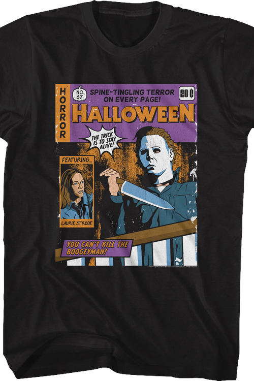 Spine-Tingling Comic Book Cover Halloween T-Shirtmain product image