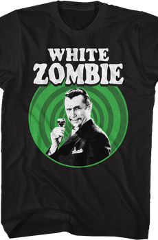 Spiral Poster White Zombie T-Shirt