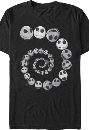 Spiraling Skellington Nightmare Before Christmas T-Shirt