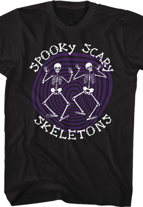 Spiraling Spooky Scary Skeletons T-Shirt