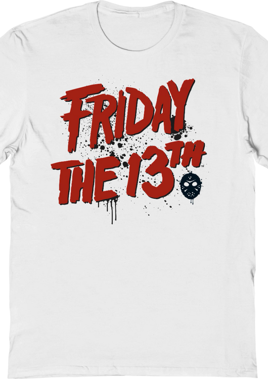 Splatter Logo Friday The 13th T-Shirt - main product image