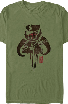 Splattered Logo Boba Fett Star Wars T-Shirt