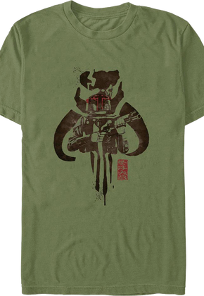 Splattered Logo Boba Fett Star Wars T-Shirt