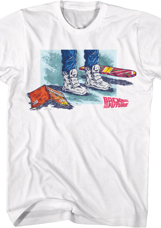 Marty's Sports Almanac Shoes Hoverboard Back To The Future T-Shirt - main product image