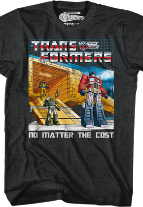 No Matter The Cost Black Heather Transformers T-Shirt