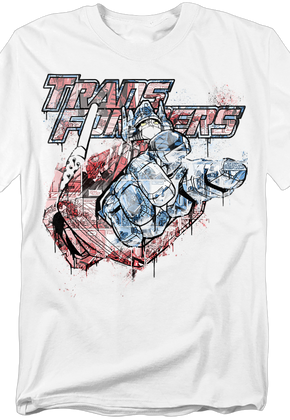 Spray Paint Optimus Prime Transformers T-Shirt