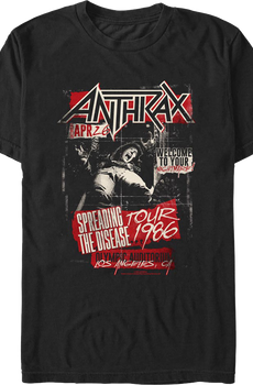 Spreading The Disease Tour 1986 Anthrax T-Shirt