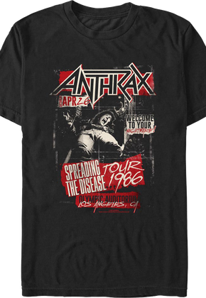 Spreading The Disease Tour 1986 Anthrax T-Shirt