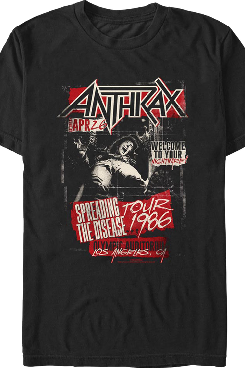 Spreading The Disease Tour 1986 Anthrax T-Shirtmain product image