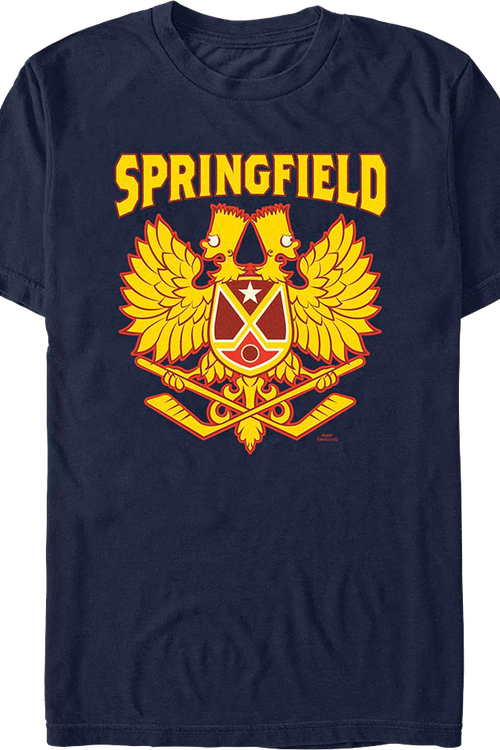 Springfield Hockey Crest Simpsons T-Shirtmain product image