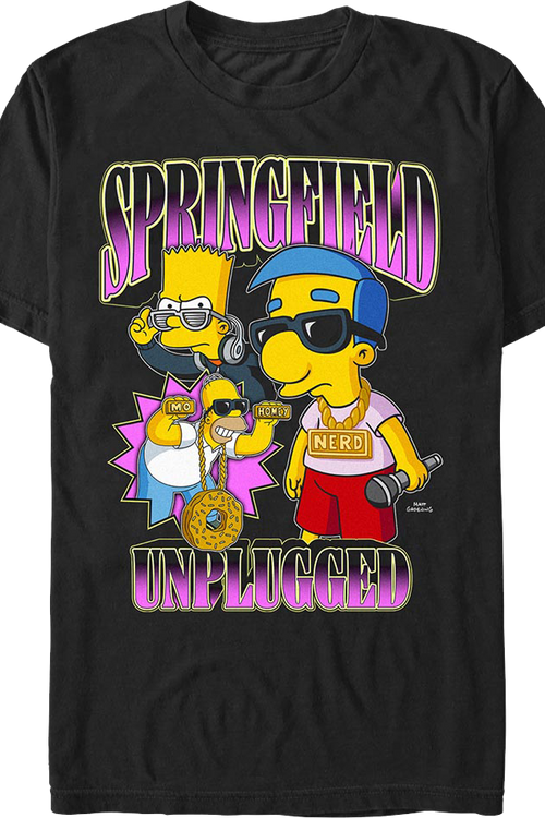 Springfield Unplugged Simpsons T-Shirtmain product image