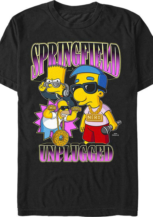 Springfield Unplugged Simpsons T-Shirt - main product image