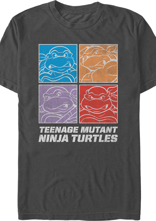 Square Outlines Teenage Mutant Ninja Turtles T-Shirt - main product image