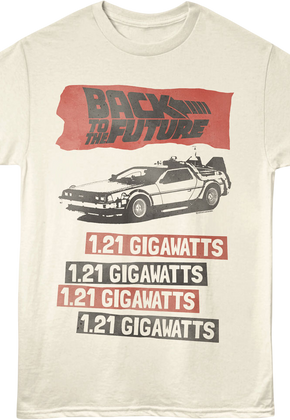 Stacked 1.21 Gigawatts Back To The Future T-Shirt