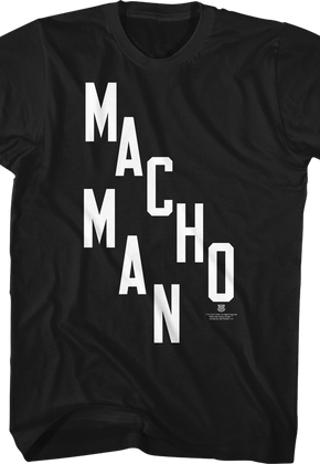 Stacked Letters Macho Man Randy Savage T-Shirt