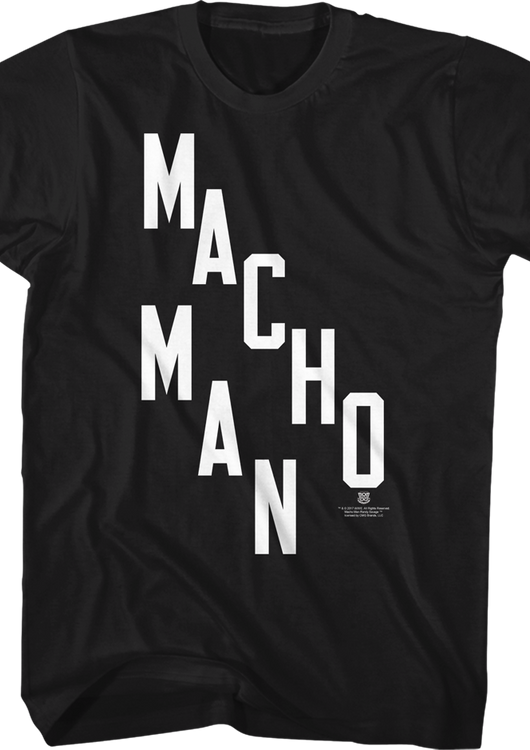 Stacked Letters Macho Man Randy Savage T-Shirt - main product image