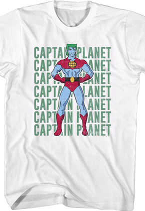 Stacked Logo Captain Planet T-Shirt