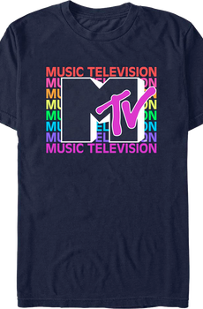 Stacked Music Television MTV Shirt