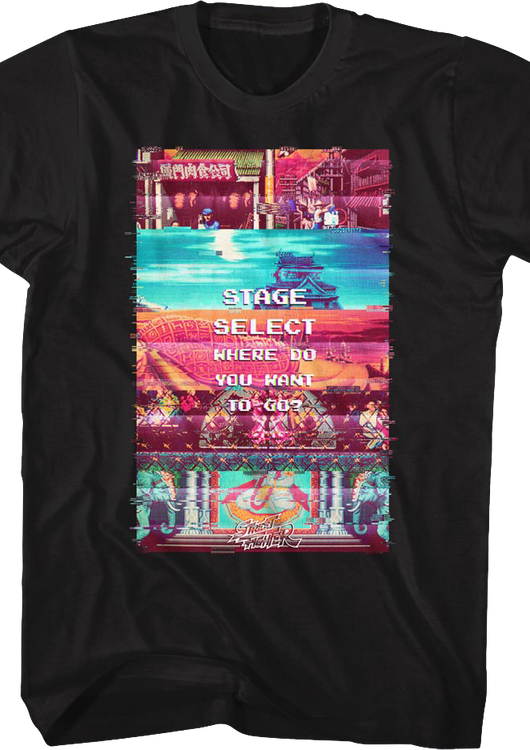 Stage Select Street Fighter T-Shirt - main product image