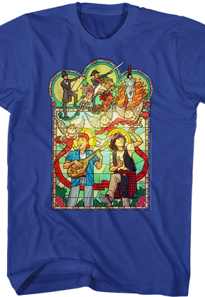 Stained Glass Bill and Ted's Excellent Adventure T-Shirt