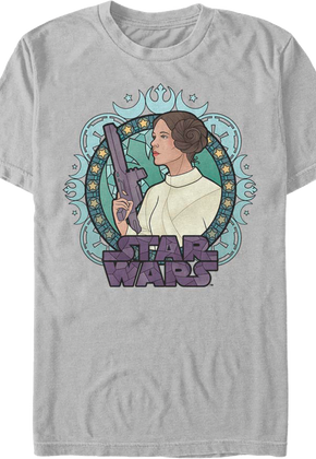 Stained Glass Princess Leia Star Wars T-Shirt