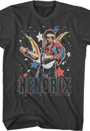 Star Bursts Jimi Hendrix T-Shirt