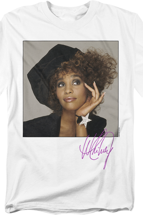 Photo & Autograph Whitney Houston T-Shirtmain product image