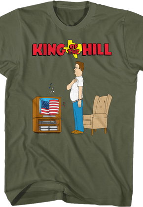 Star Spangled Banner King of the Hill T-Shirt