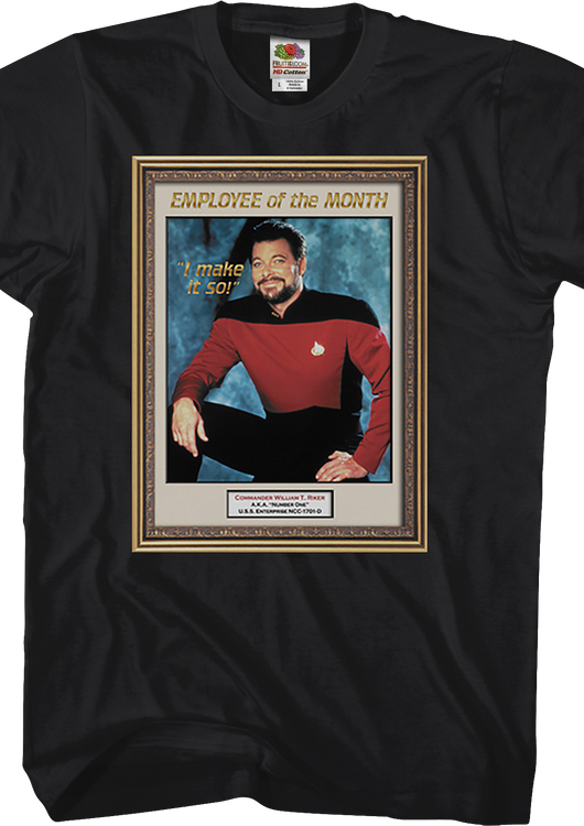 Star Trek Commander Riker Employee of the Month T-Shirt - main product image