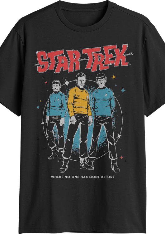 Where No One Has Gone Before Group Photo Star Trek T-Shirt - main product image