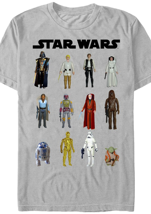 Star Wars Action Figures T-Shirt - main product image