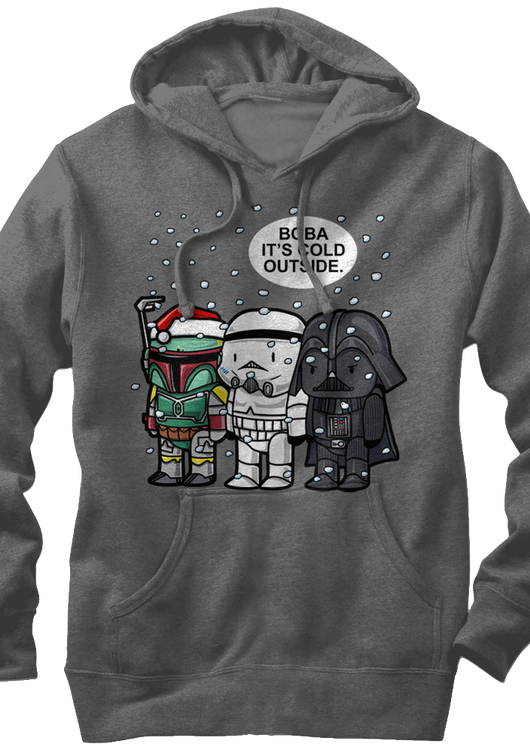 Star Wars Boba Fett Its Cold Outside Hoodie - main product image
