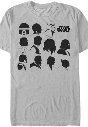 Star Wars Character Silhouettes T-Shirt
