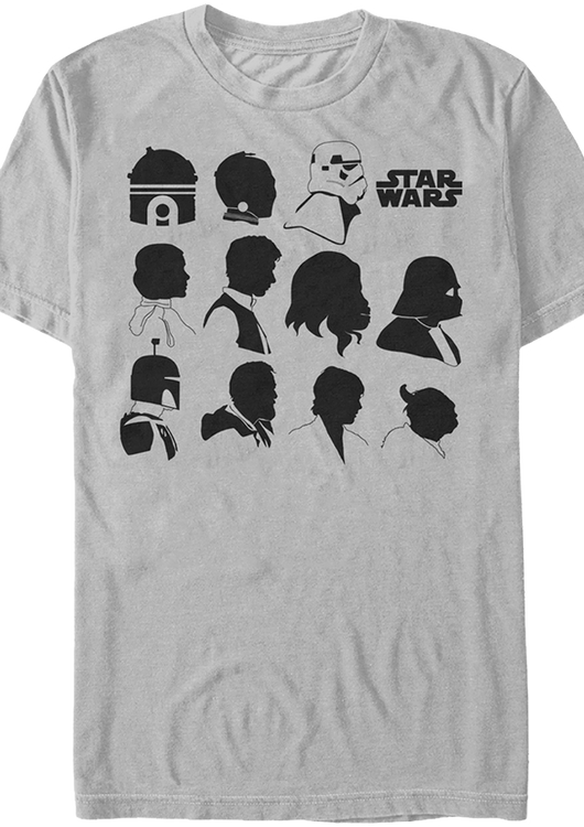 Star Wars Character Silhouettes T-Shirt - main product image