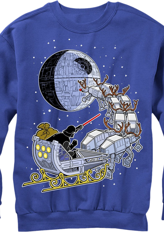 Star Wars Darth Vader Sleigh Christmas Sweater - main product image
