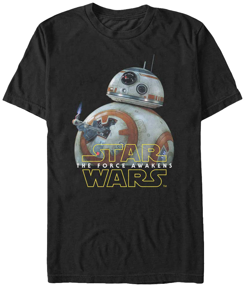 Star Wars Force Awakens BB-8 Lighter T-Shirt: Star Wars Mens T-Shirt Star Wars Force Awakens BB-8 Lighter T-Shirt: Star Wars Mens T-Shirt