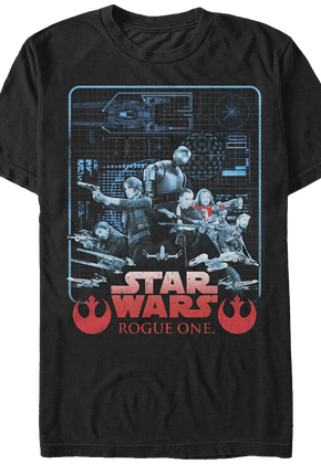 Star Wars Rogue One Blueprint T-Shirt